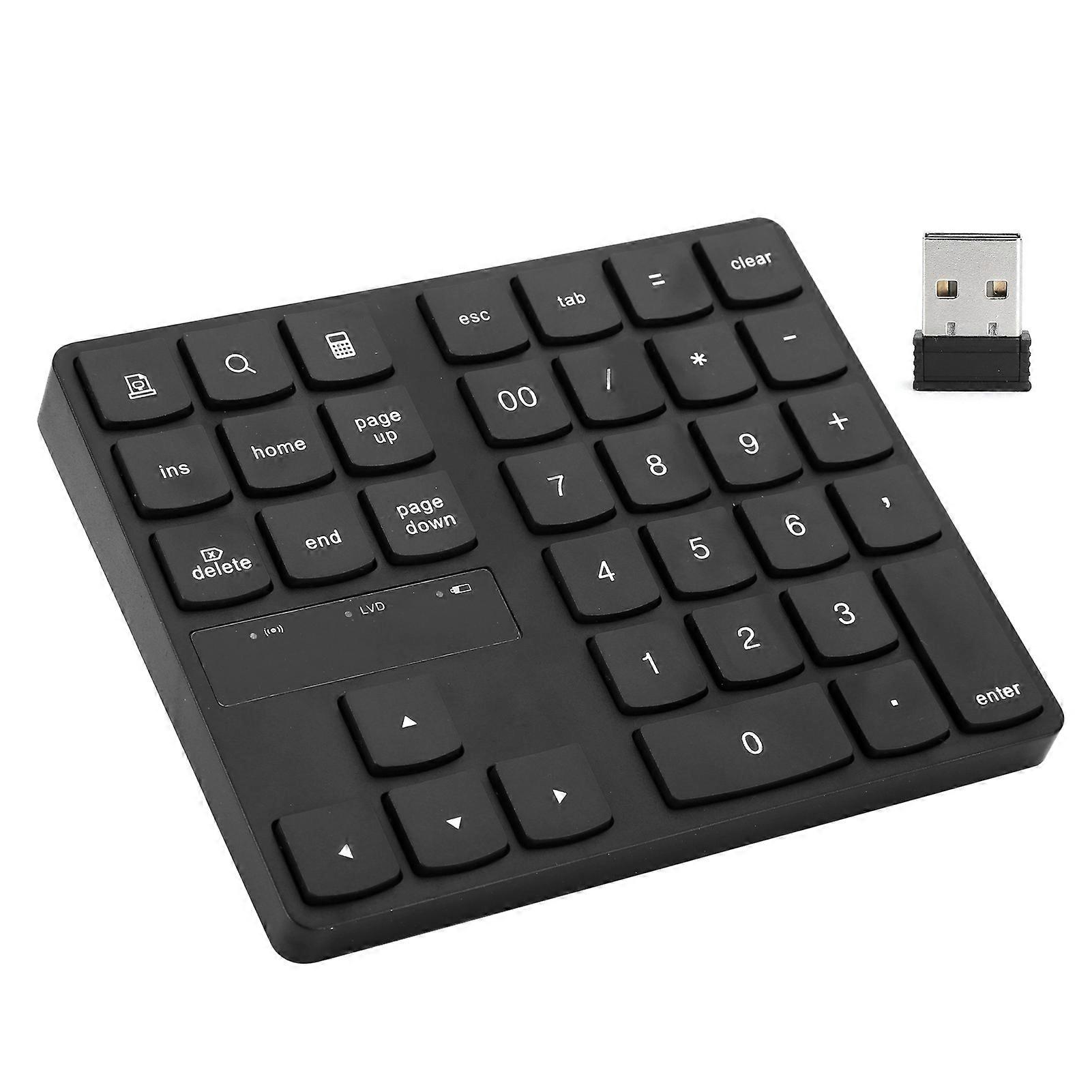 Mini Numeric Keypad 35 Keys 2.4G Wireless Ultra Slim Portable Keyboard Computer Supplies