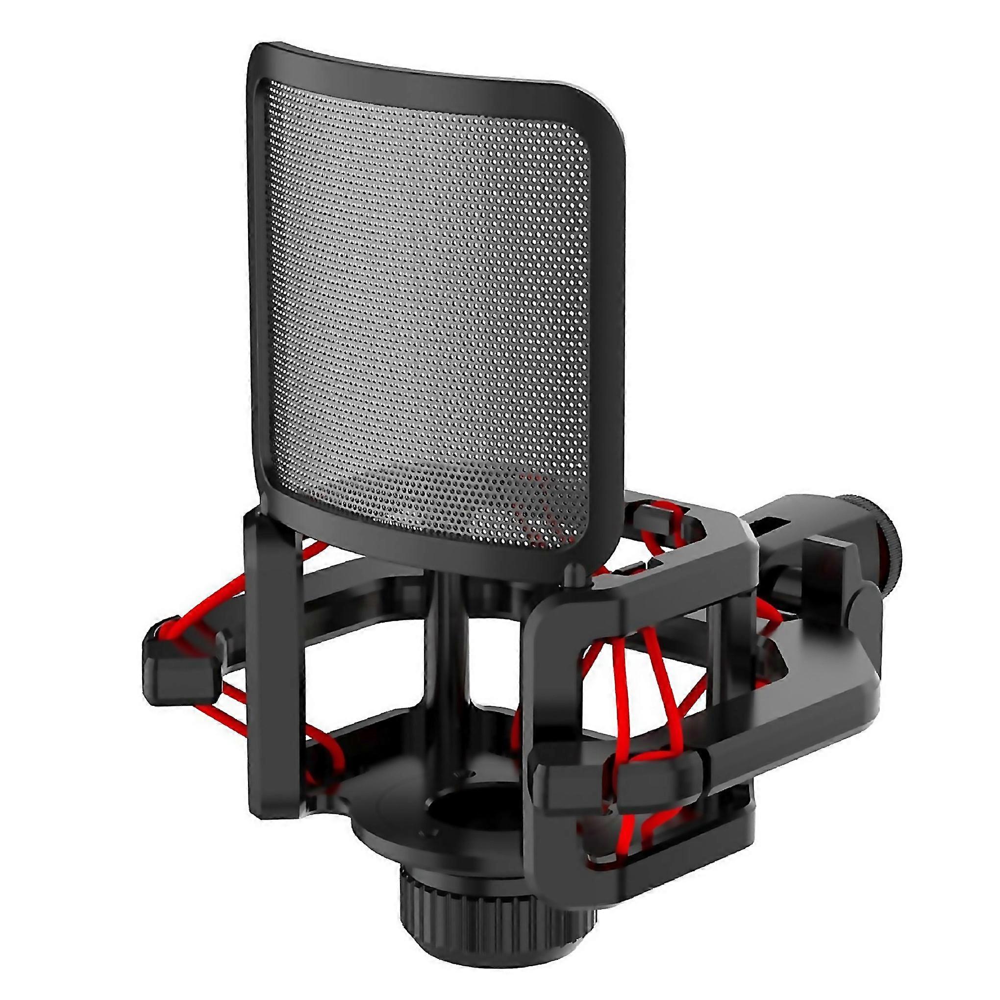 For Microphone Shock Mount With Microphone Filter Windscreen Reduce Noise Anti Vibration Screen Easy