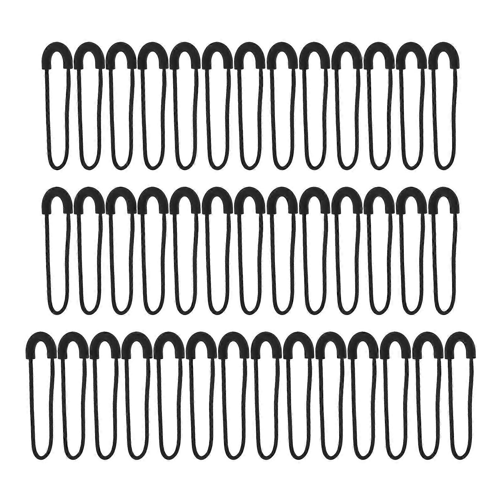 Black Zipper Clips Semicircle Zipper Head for Instant Fix 1Set Set