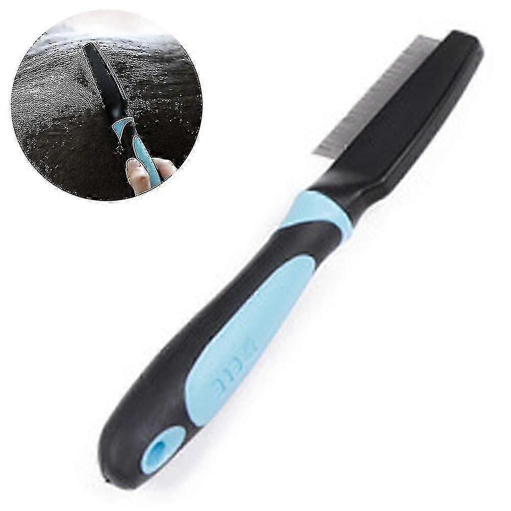 Dog Grooming Brush And Dematting Tool For Detangling Loose Haired And Undercoat, Helps Reduce Tangles, Shedding, In Long Fur