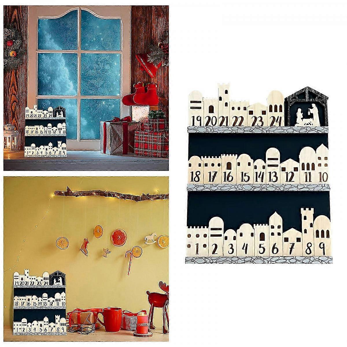 50% Off-Nativity Advent Calendar, Traditional Christmas Advent Calendar Nativity Scene
