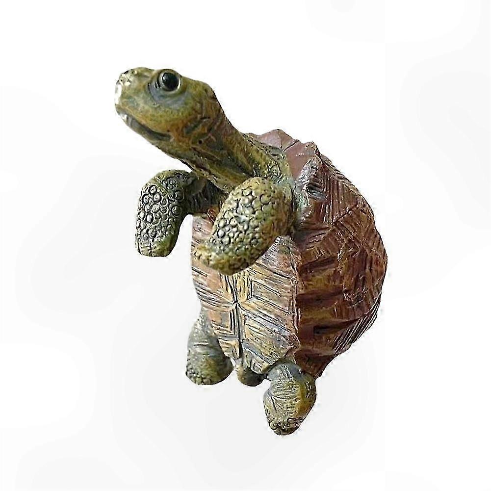 Decorative Turtle Statue with Flower Pot for Home and Garden Enhancement