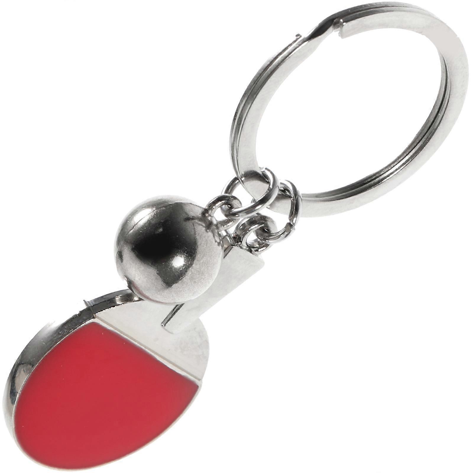 Sports Keychain Red Zinc Alloy Keychain for Key Use 4Pcs Key Holder Set