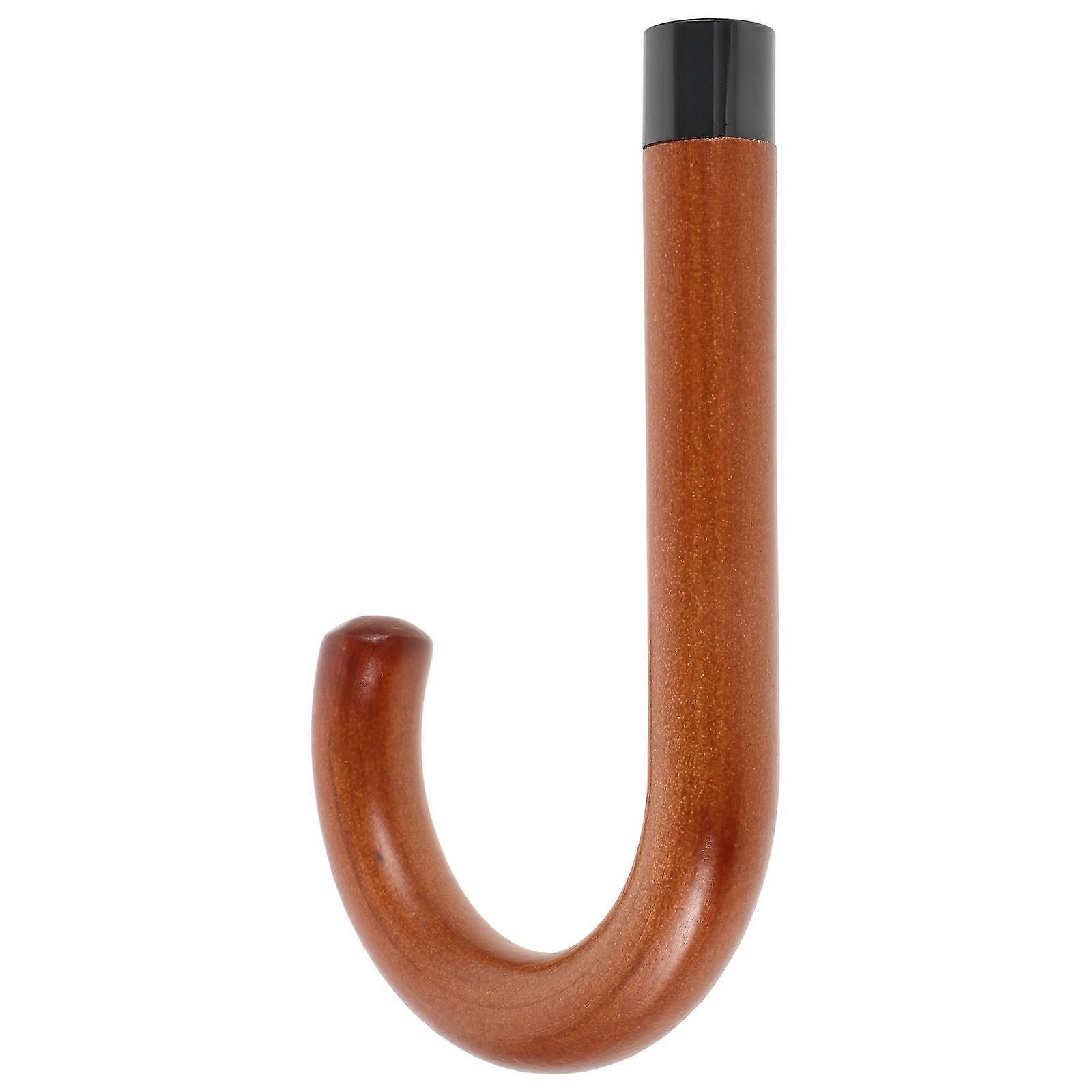 Umbrella Handle Wood Replacement for Comfortable Grip 5Pcs Set Brown