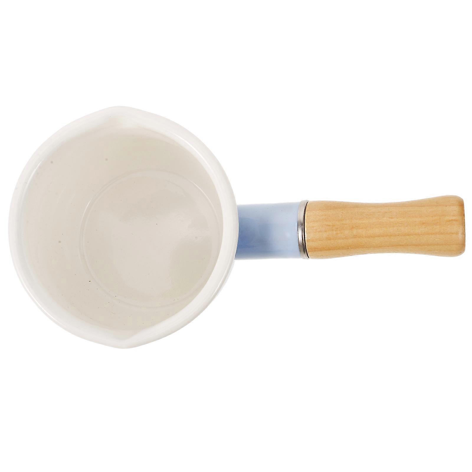 Multi-Function Milk Pot Small Saucepan for Cooking 4Pcs Kitchen Enamel Pots