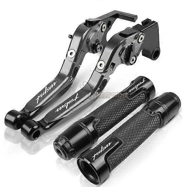 Motorcycle Folding Extendable CNC Moto Adjustable Clutch Brake Levers Handbar End Grips fit For Bajaj Pulsar 200 NS/200 RS/200 A