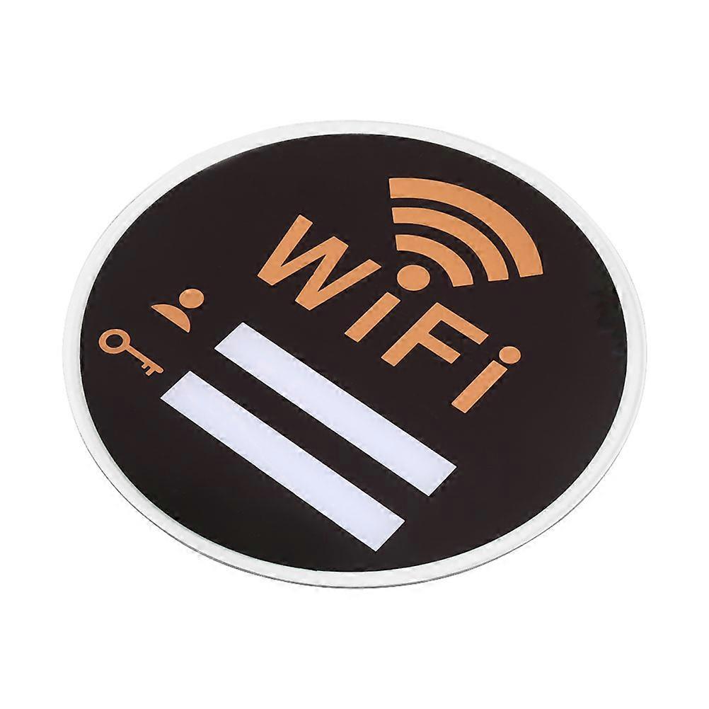 WiFi Sign Acrylic WiFi Password Sign Featuring 2Pcs for Wall Use