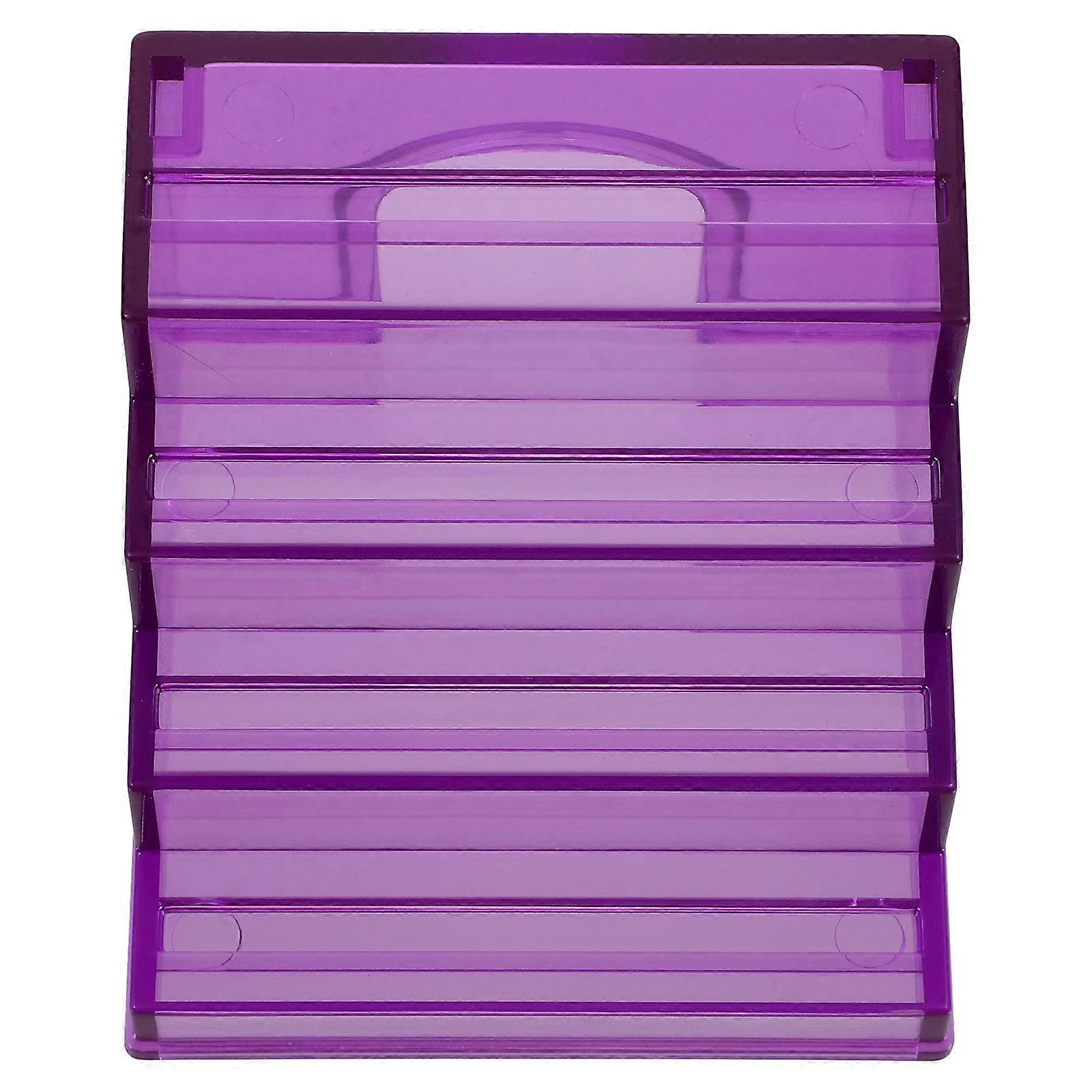 Small Pet Ladder Toy Acrylic Hamster Climbing Set 4Pcs Violet