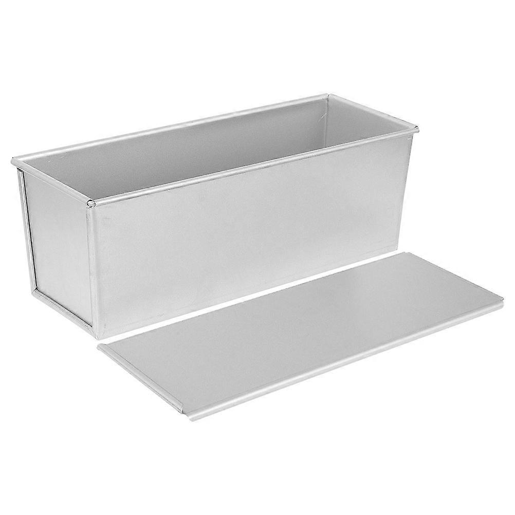 Non-Stick Baking Loaf Tin With Lid 2Pcs For Kitchen And Bakery Silver Color Baking Supplies