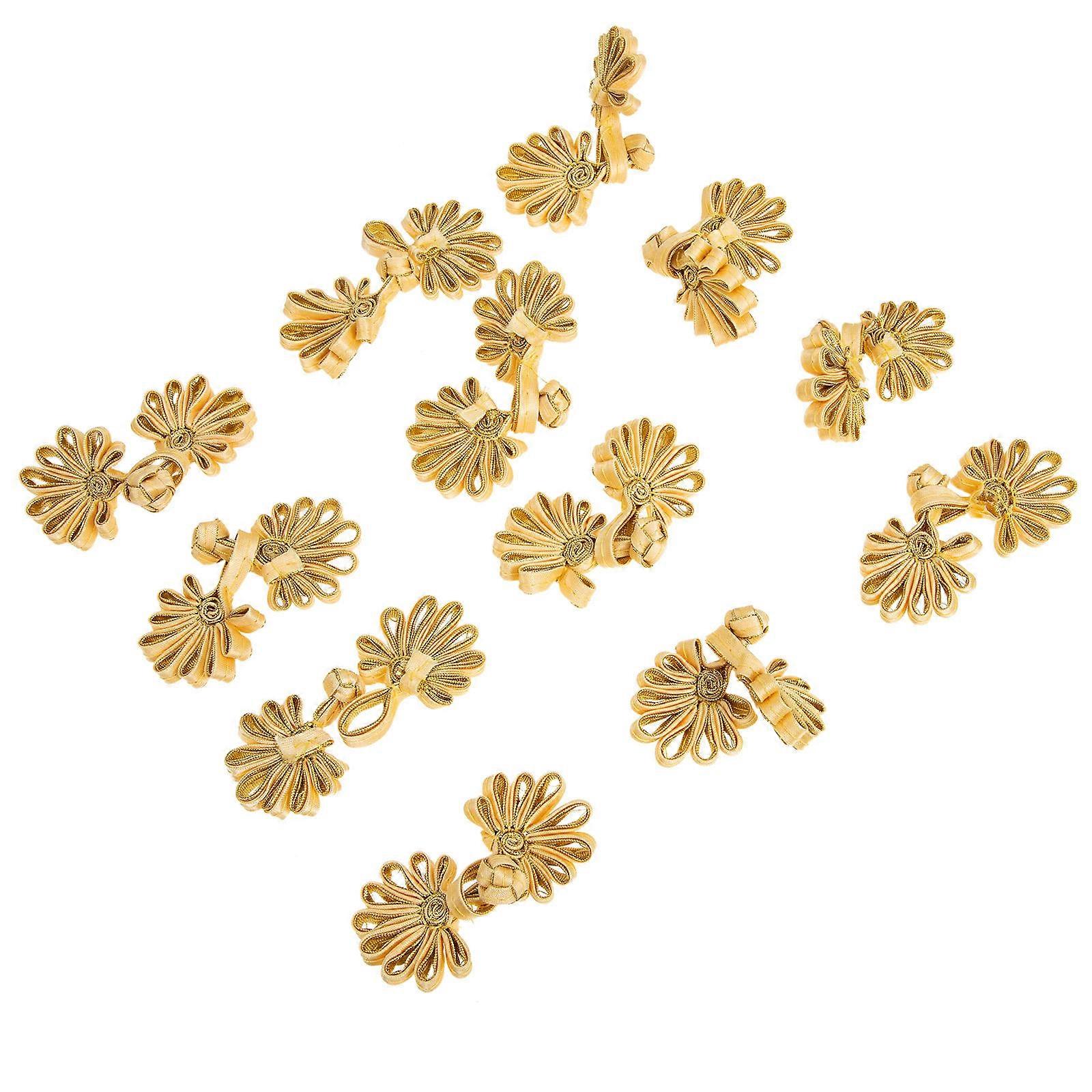 Chinese Style Clothing Buttons Hand-Made Decorative Closure Buttons 12Pcs