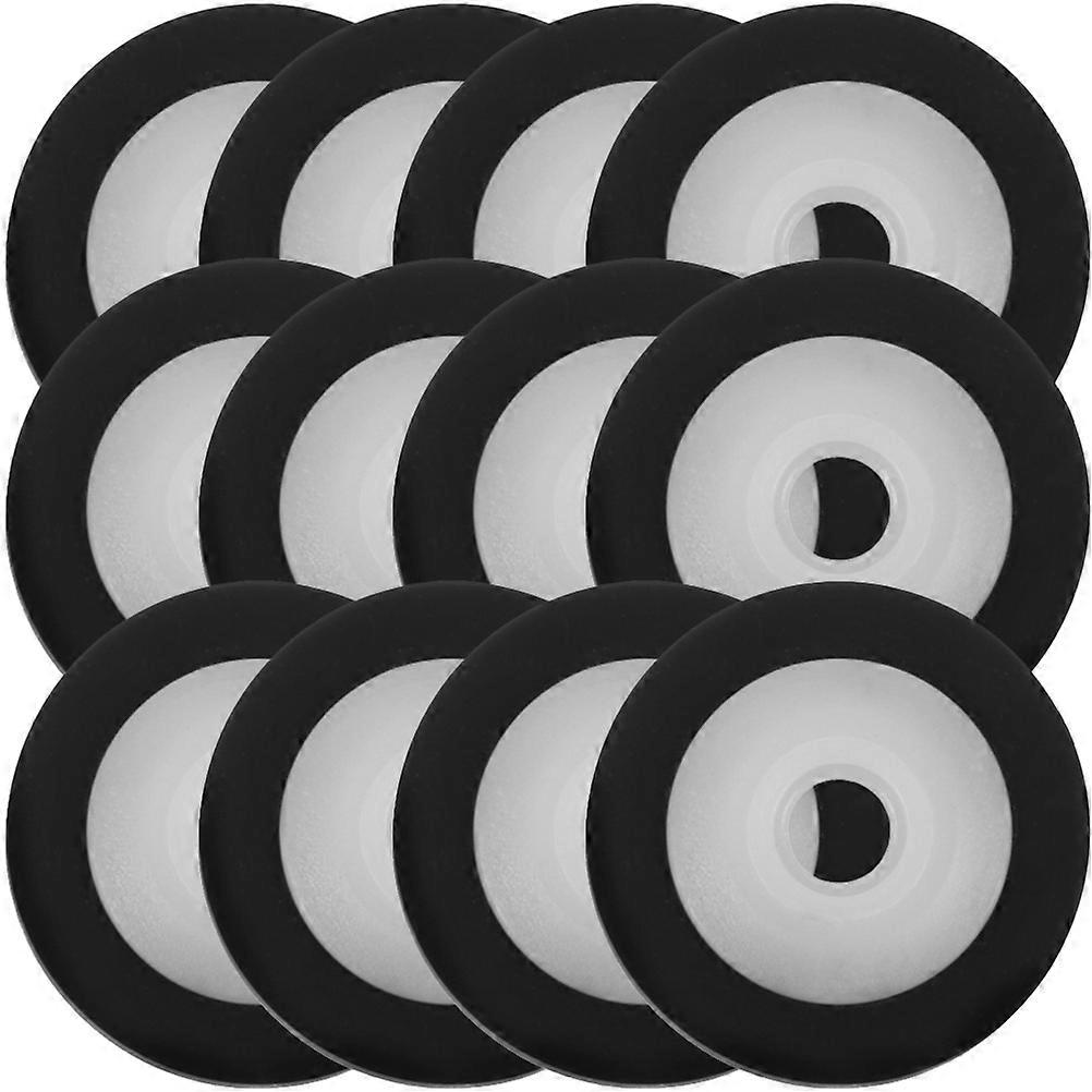 Professional Pinch Roller for Tape Recorder 60 Pcs Black Round Shape Magnetic Head Contact