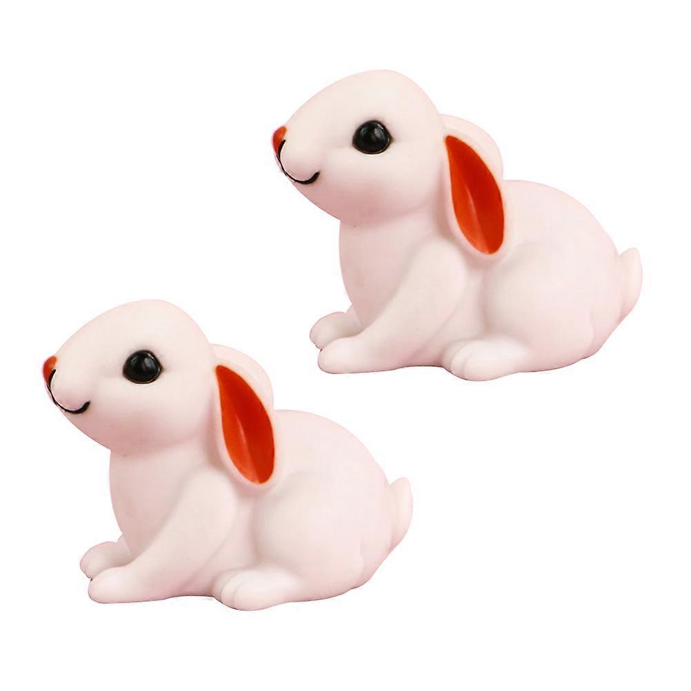 Cute Rabbit Shape Night Light 2Pcs Decorative Lamp Ideal for Easter Occasion in Home Decor and Office