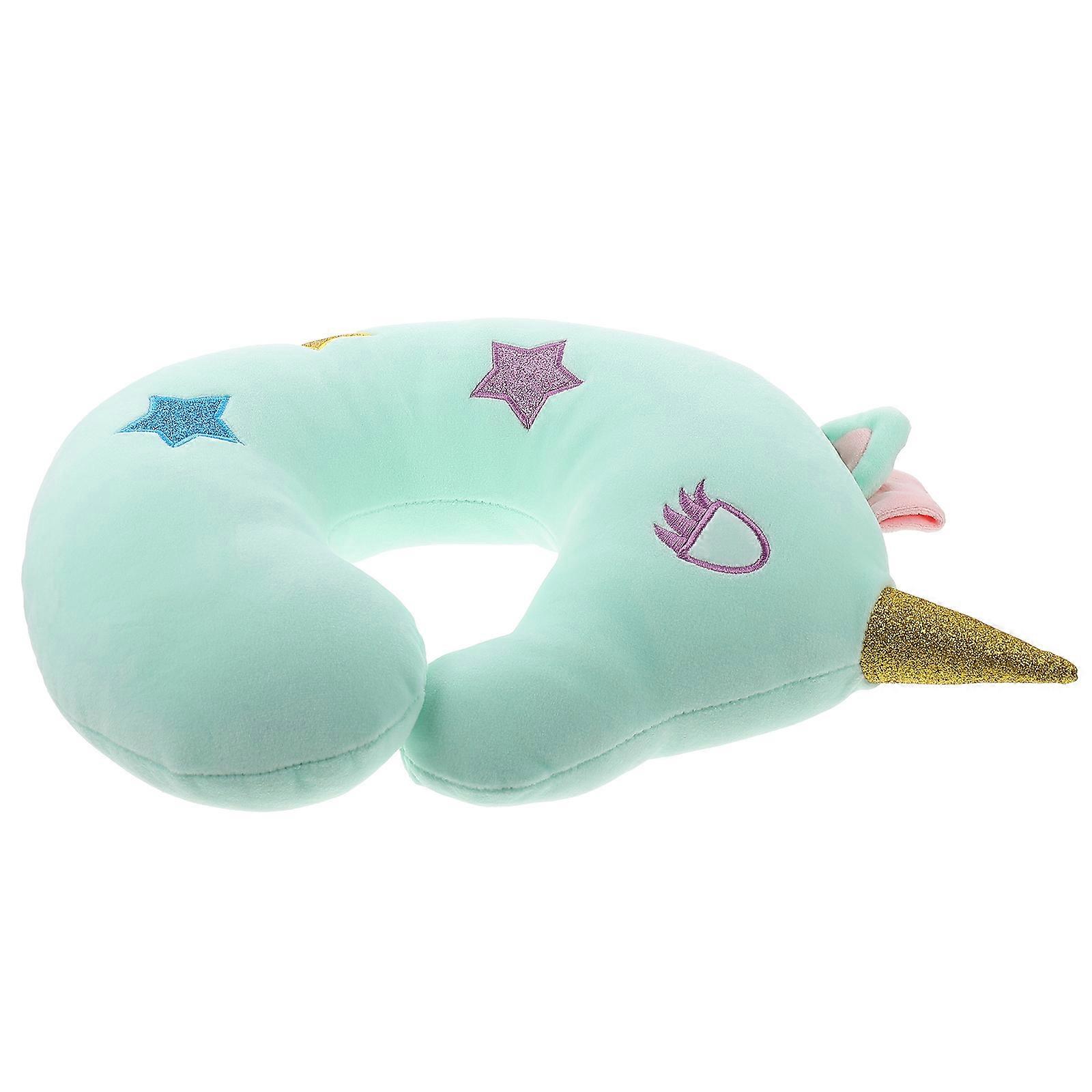 Adorable Unicorn Shape Pillow Neck Support Pillow for Home Use 2Pcs