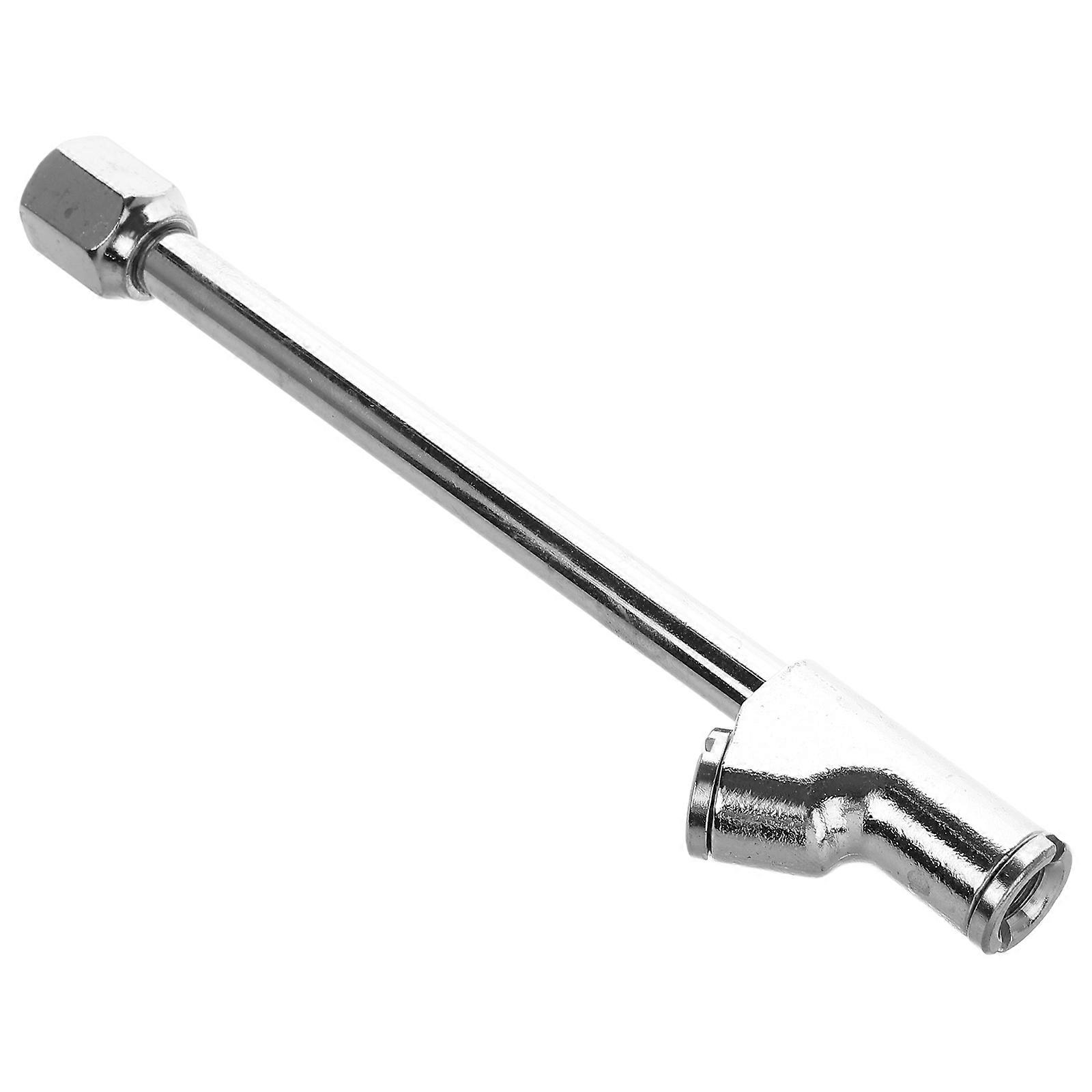 Car Tire Chuck Air Inflator Tool for Tire Air Fill 2Pcs Silver Metal