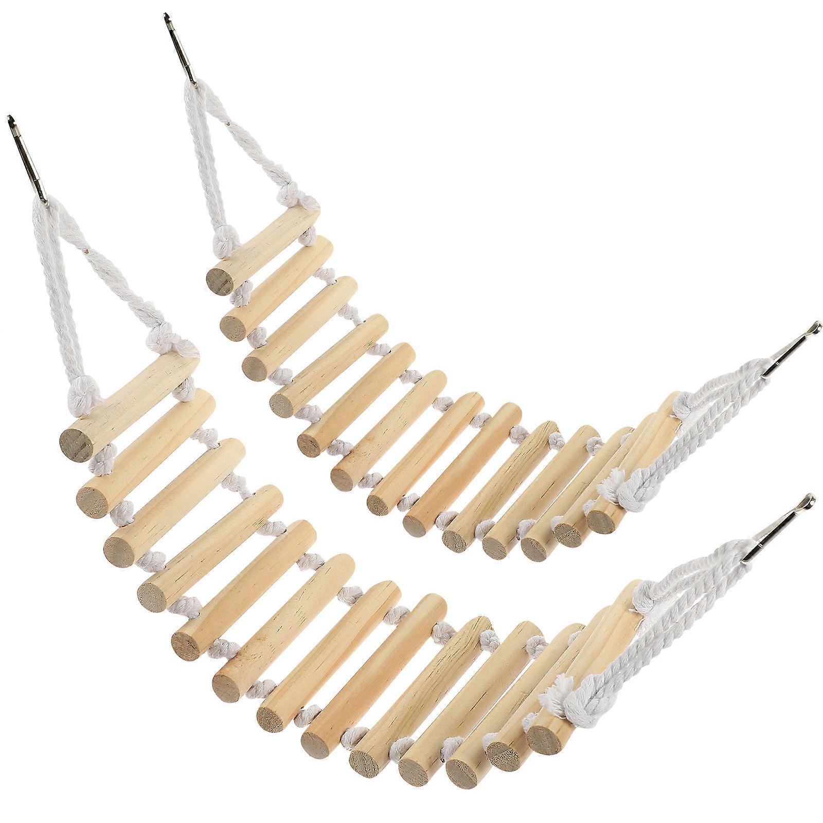 Wooden Bird Plaything Parrot Swing for Suspending 10Pcs Collection
