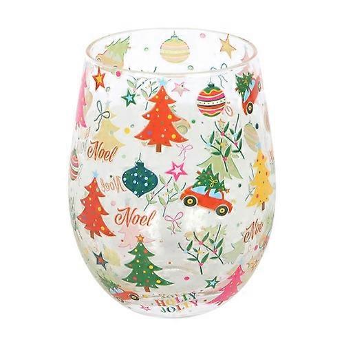 Something Different Nostalgic Printed Christmas Stemless Glass