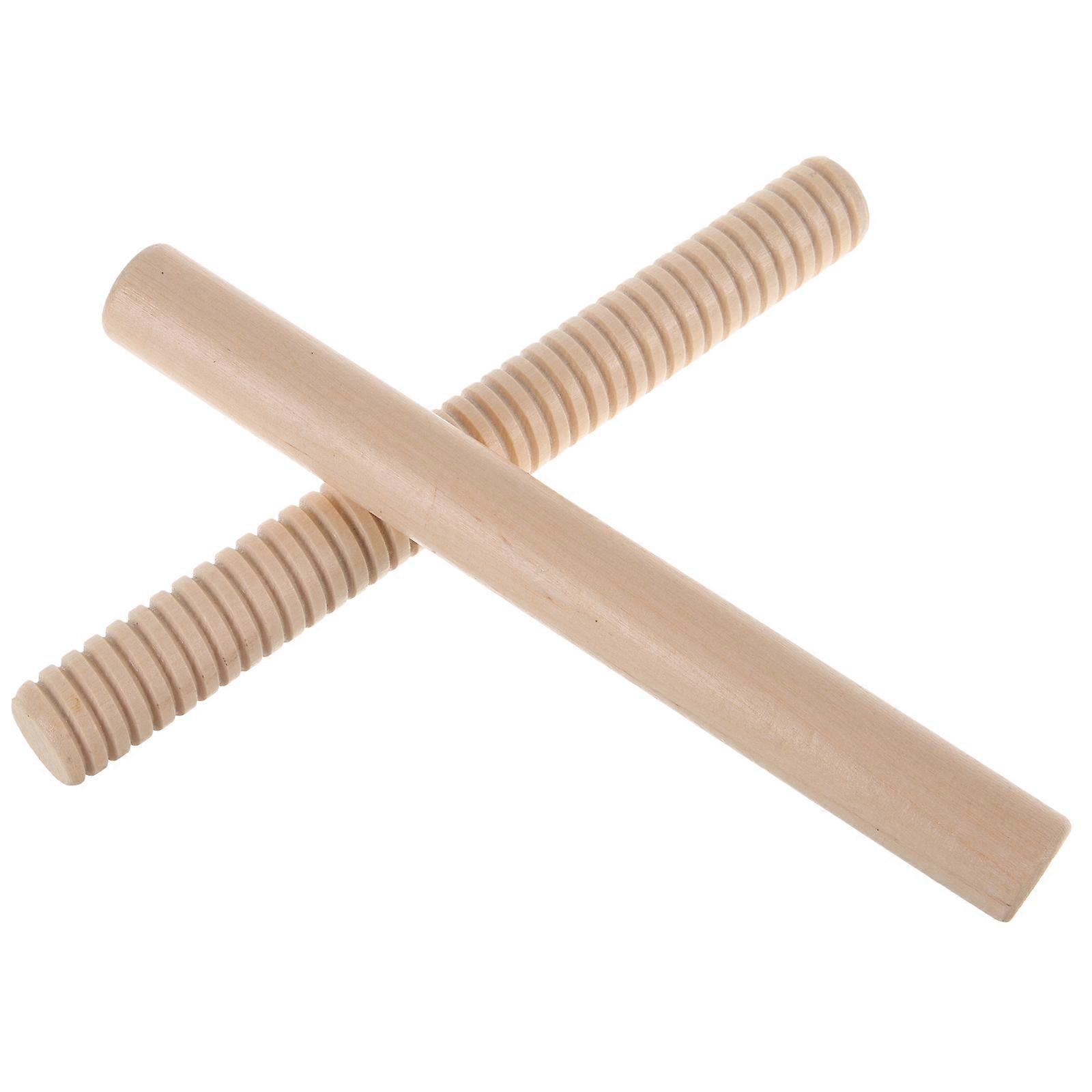 Rhythm Sticks Cognitive Learning Music Class For Students Simple Style Wooden Percussion Stick 10 Pcs