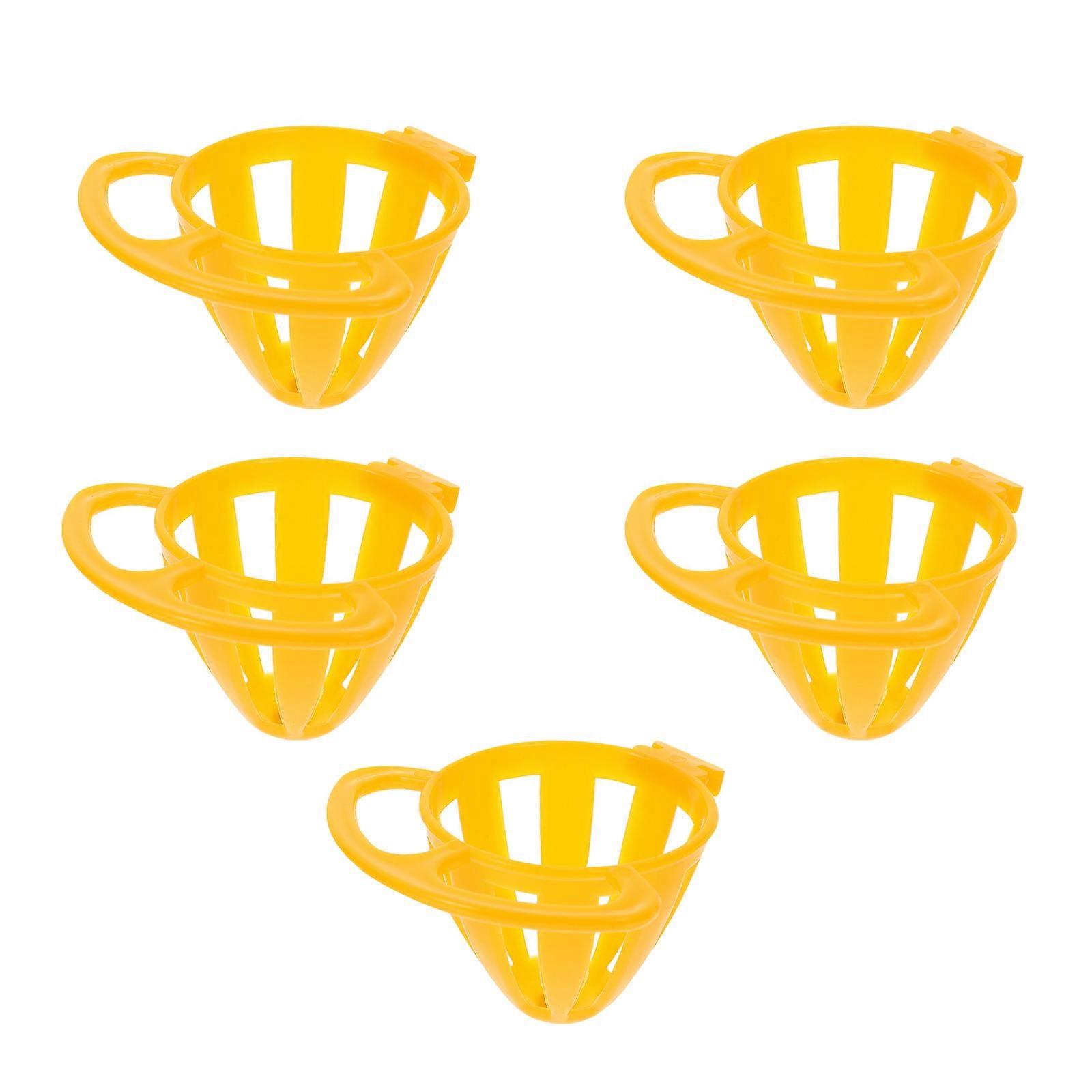 Parrot Food Basket Plastic Bird Feeding Holder 25Pcs Set