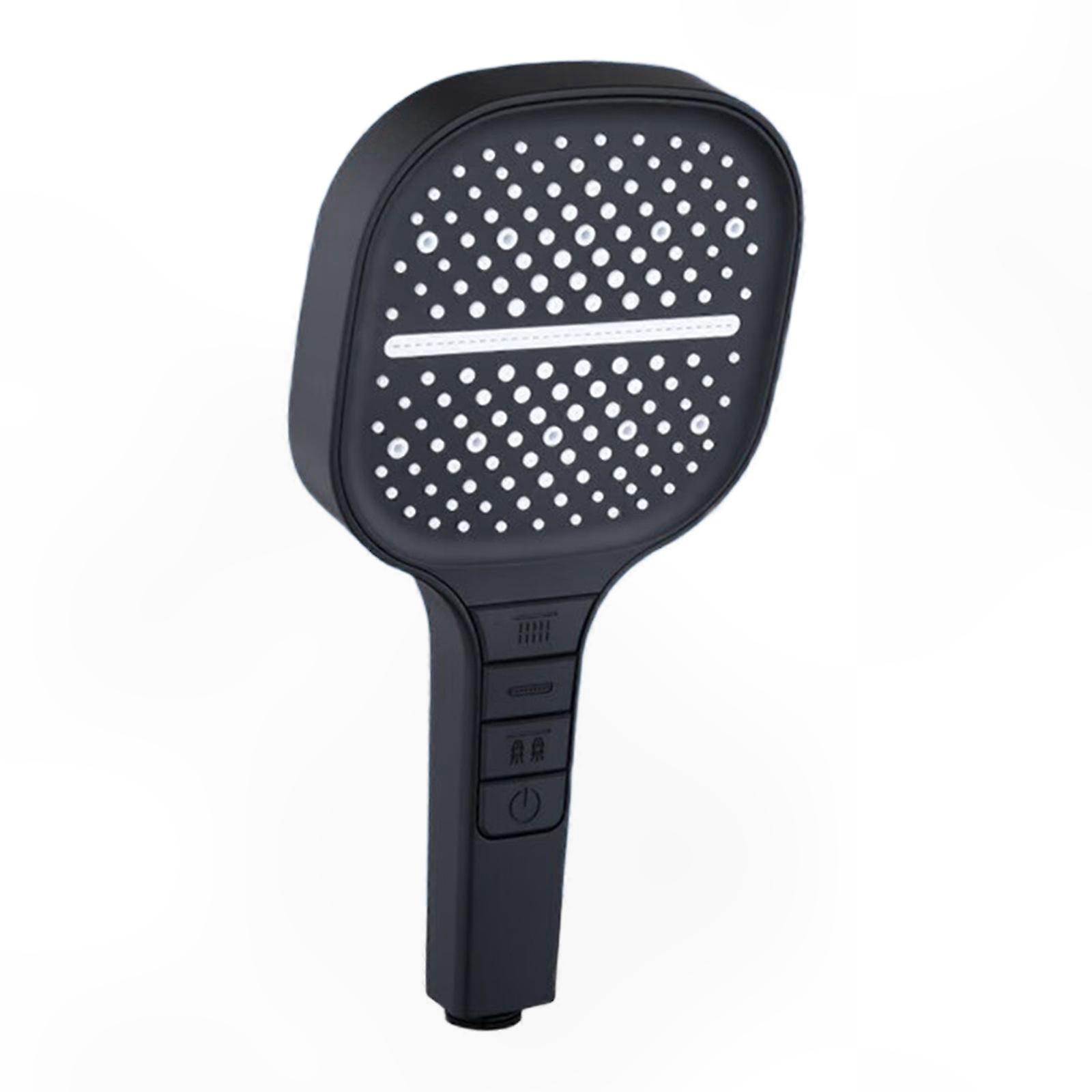Adjustable High-Pressure Rain Shower Head with Easy Installation for Enhanced Water Flow, Silver Finish