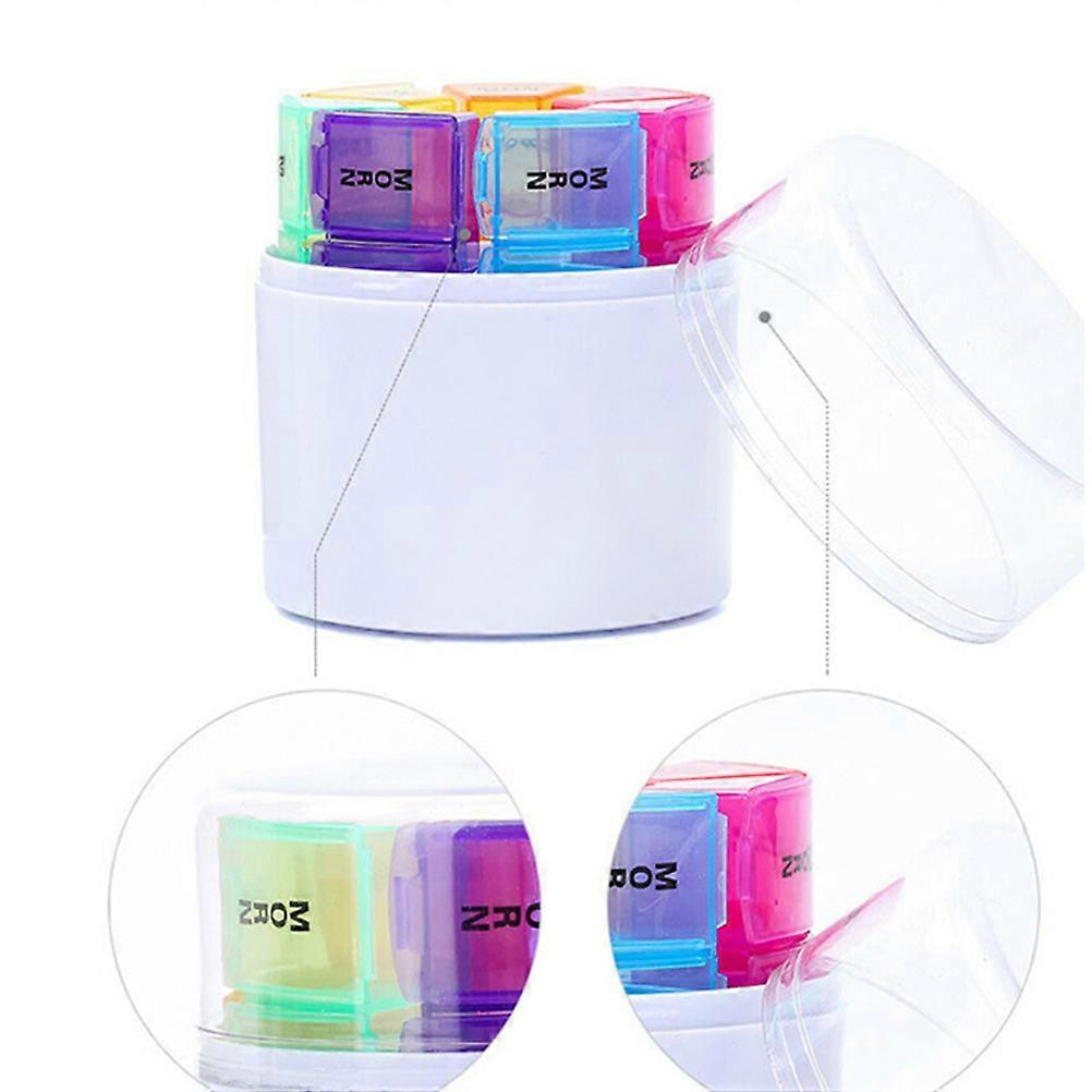 28 Grids Medicine Organization Holders 3Set For Patients Home Use With PU Bag Compact Size