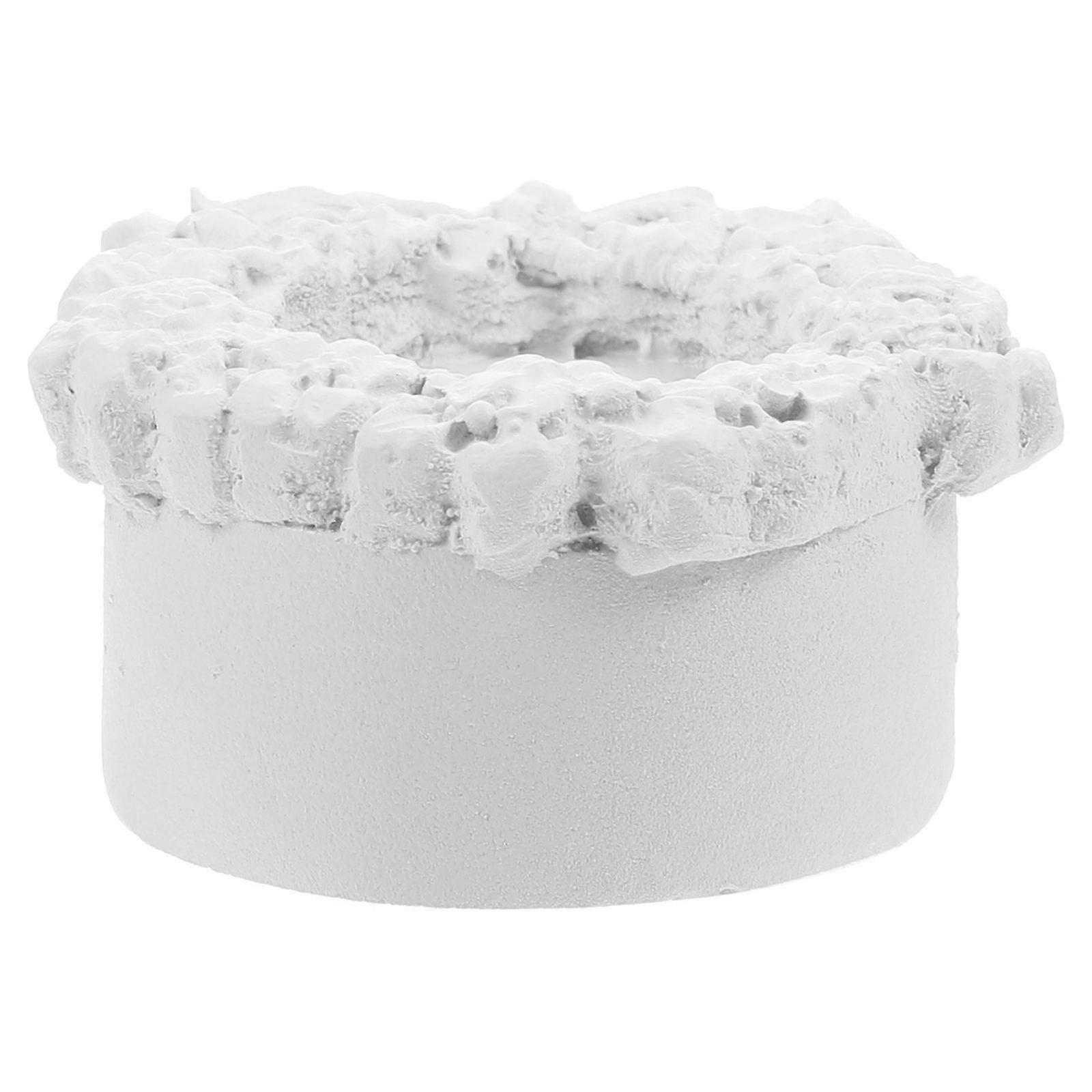 White Gypsum Ring Display Holder for Ring Display Mini Cake Stand