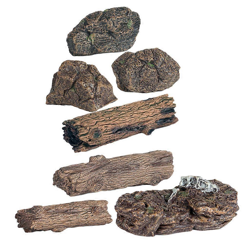 Fake Stone Model Mini Garden Decoration for Decor 21Pcs Assortment