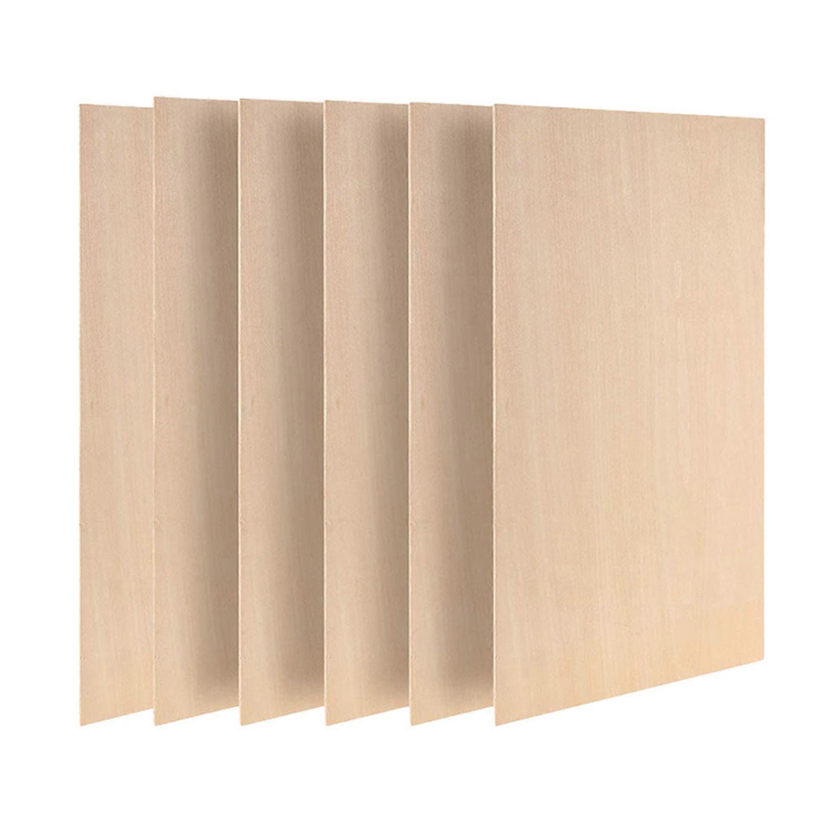 Plain Wooden Slice for DIY Art Projects 30Pcs Unfinished Rectangle Wood Chips
