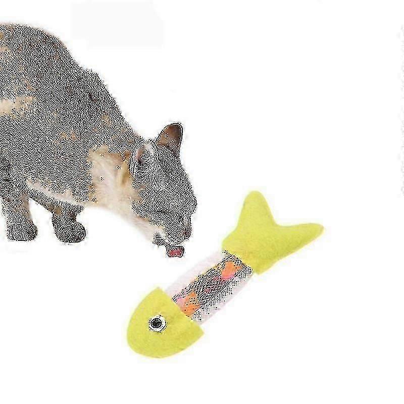 3 Pcs Cat Dog Spring Fish Toy Cat Bouncing Toy Pets Products(Green)