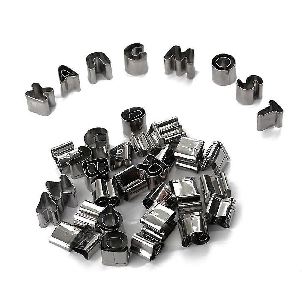 Letters Cake Mold Stainless Steel Mold for Baking Use 37Pcs Set