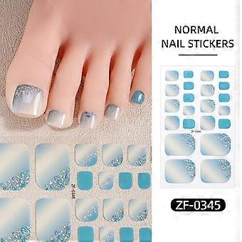Neue Nagellackfolie Zehennagelaufkleber Nagelaufkleber Perlglanz Zwiebelpulver Zehennagel Nagelaufkleber ZF-0345 bloßes Stück + Nagelfeile