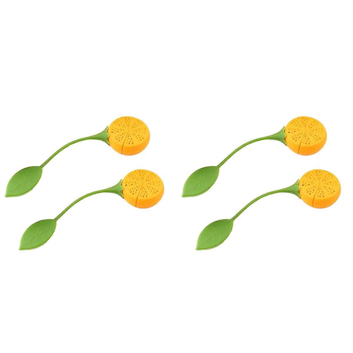 Loose Tea Leaf Strainer Silicone Tea Infuser Lemon