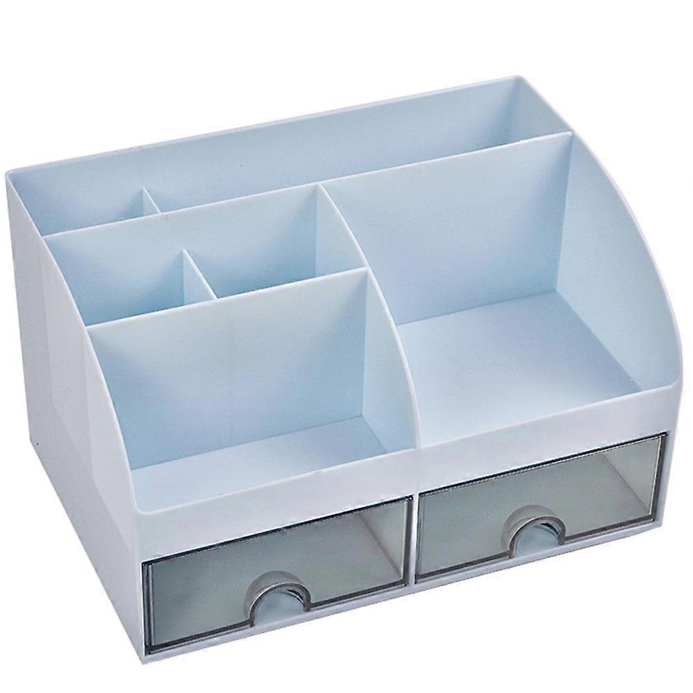Tabletop Organizer Drawer Type Storage Box for Stationery 2Pcs Indoor Use