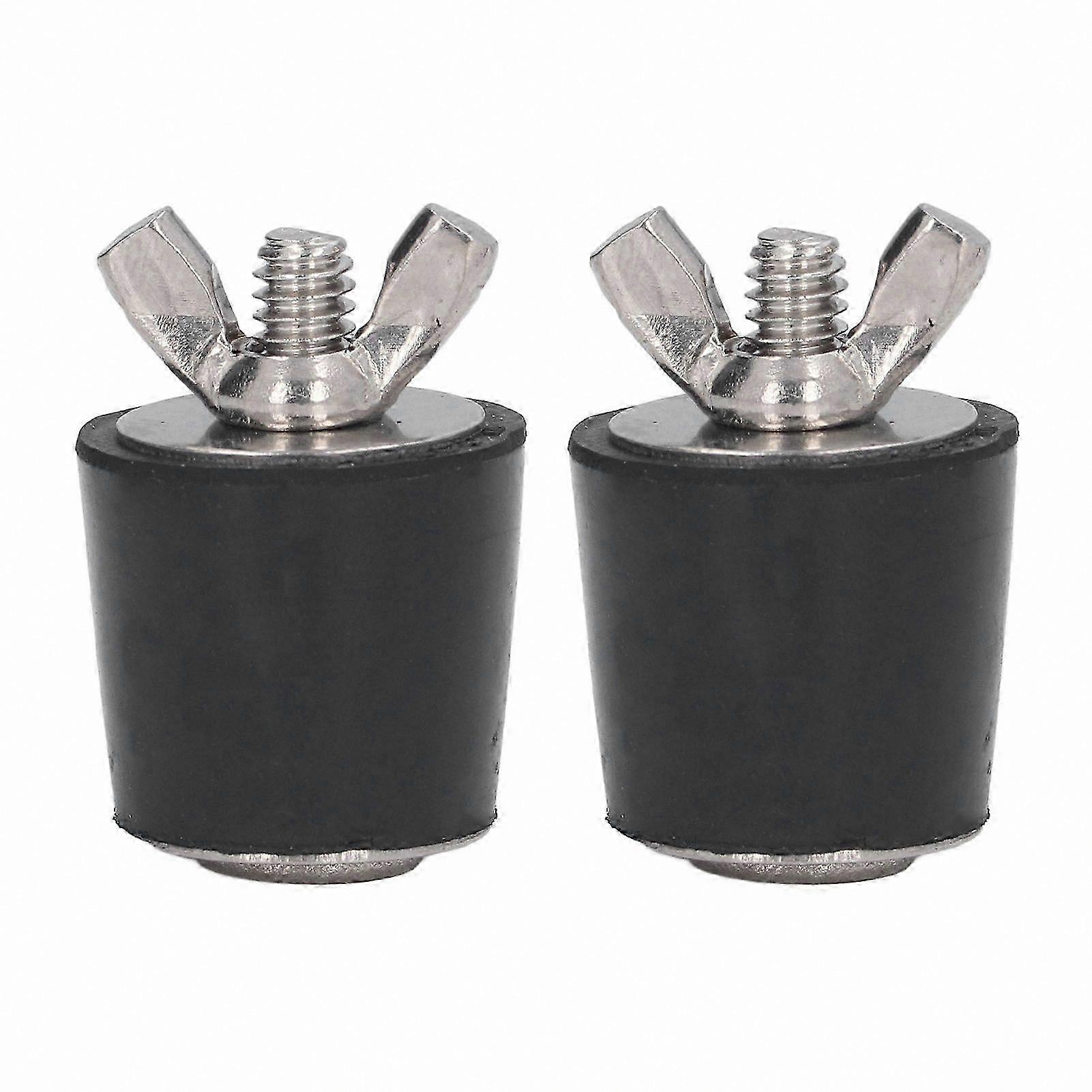 2-Pack Tapered Rubber Plugs for Pool Winterization, 25mm Pool Accessories