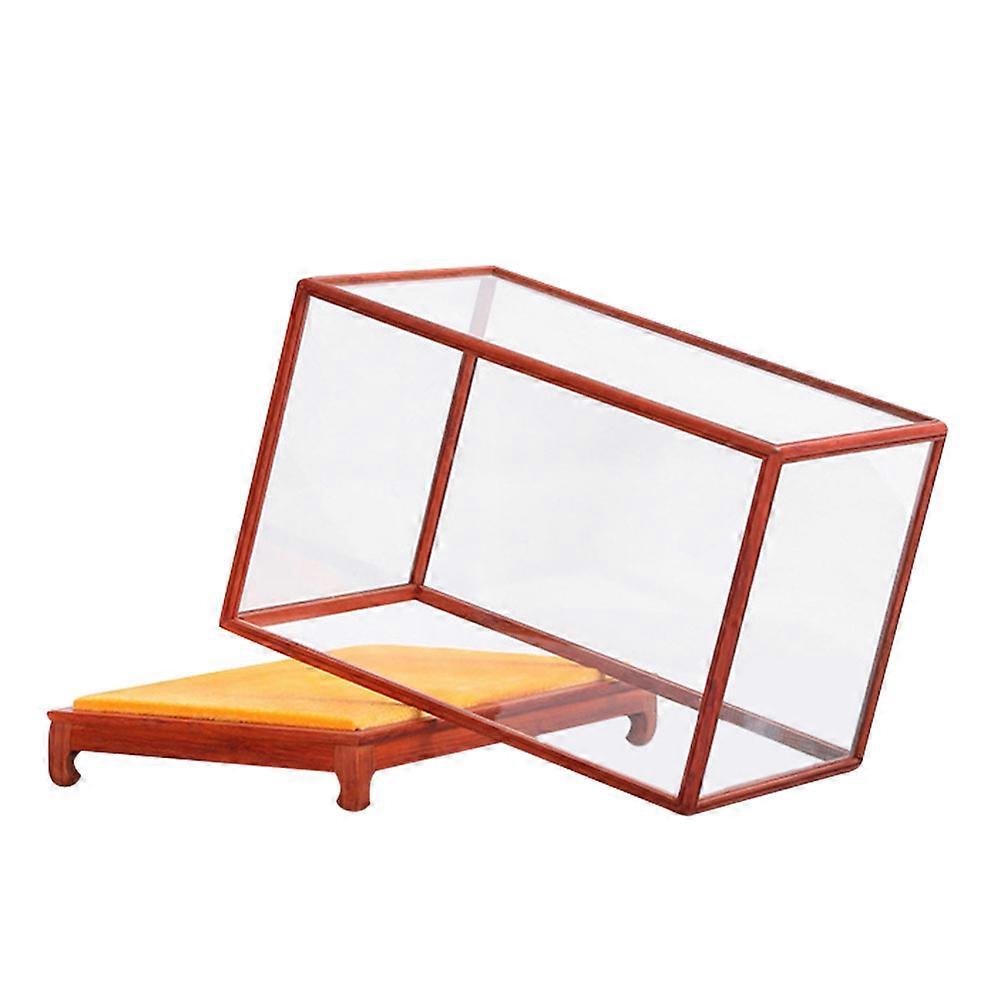 Desktop Display Box Buddha Showing Case for Home 2Pcs Multi-Function