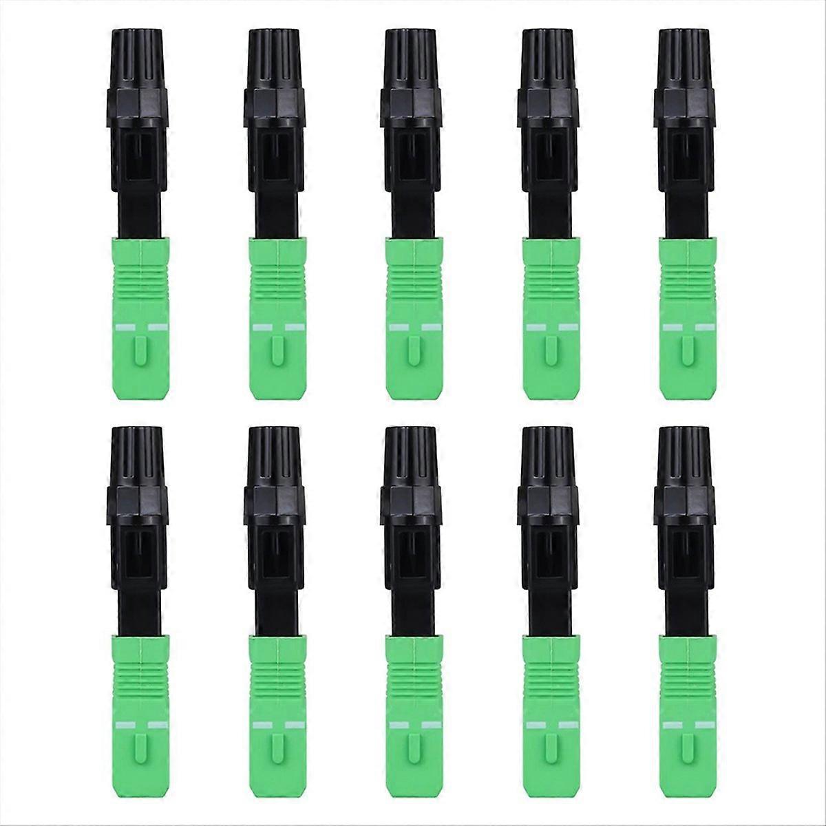 10pcs SC APC Optical Fiber Fast Cold Quickly Connector Optic Cable Adapter Singlemode