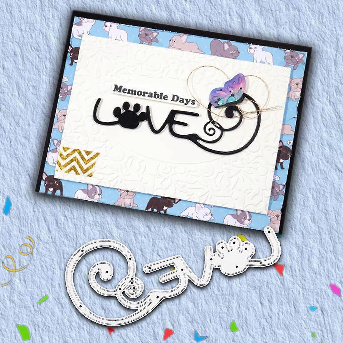 1PC Cat's Paw Metal Cutting Dies Die-cut Crafts Stencil Tool for DlY Handmade Scrapbook Cards