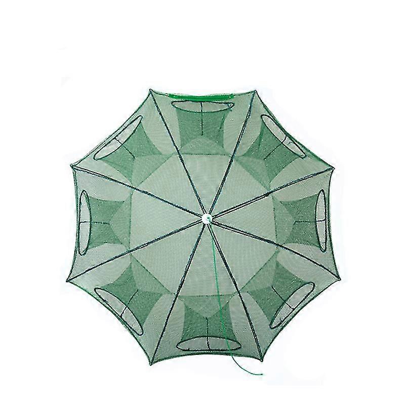 Plié Portable 4/6/8/10/12/16/20 Trous Pêche automatique Piège à crevettes Filet de pêche Poisson Crevettes Minnow Crabe Appâts Cast Mesh Piège