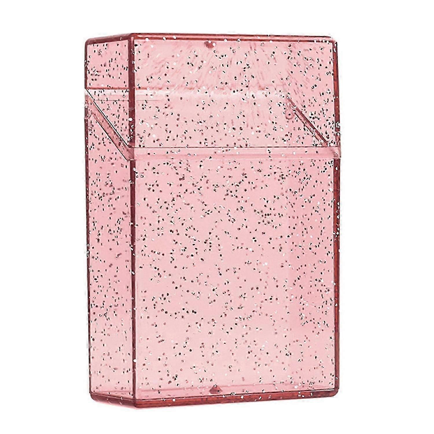 Cigarette Case Shining Clear Appearance Plastic Portable Cigarettes Box for Smoker 25-26s