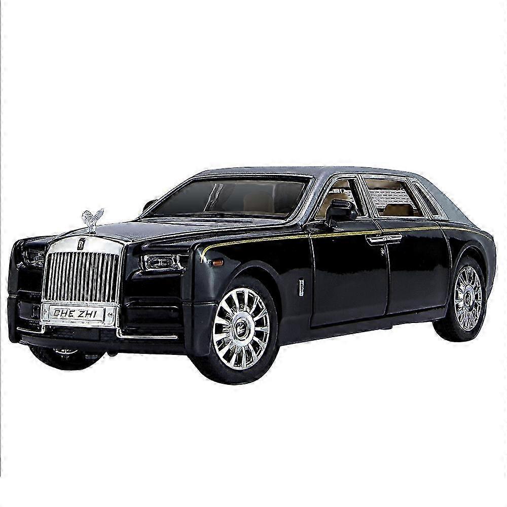 Rolls-Royce Phantom 1:24 Scale Diecast Model Car Simulation Alloy Luxury Vehicle Toy Light 25-26