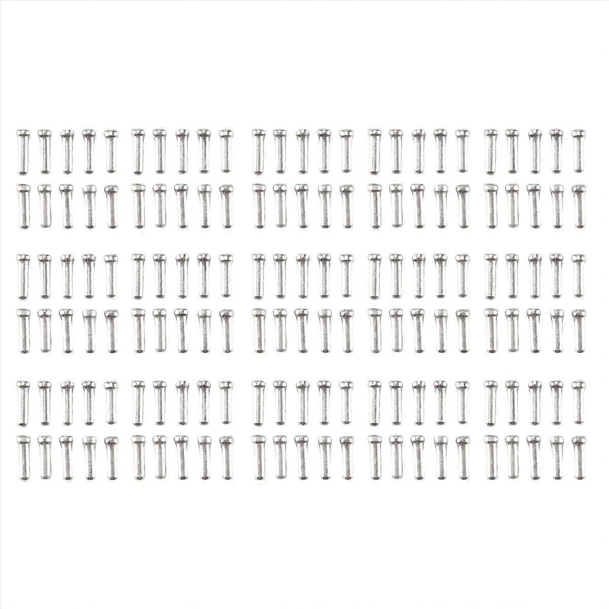 150Pcs Aluminum Mountain Bicycle Brake Cable Cap End Tips Crimp