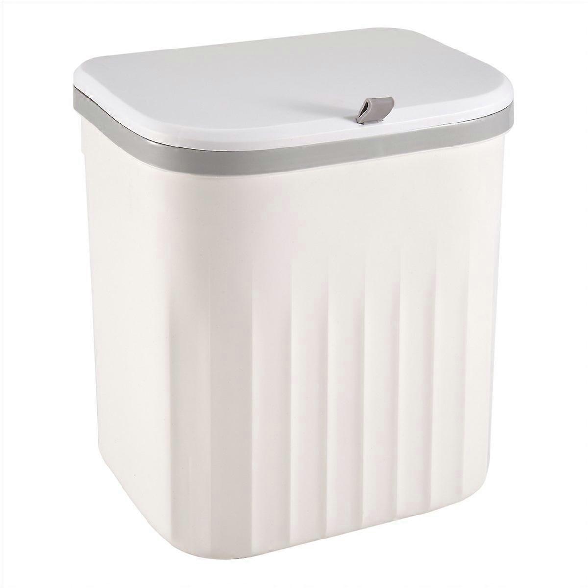 Kitchen Trash Can Household Cabinet White