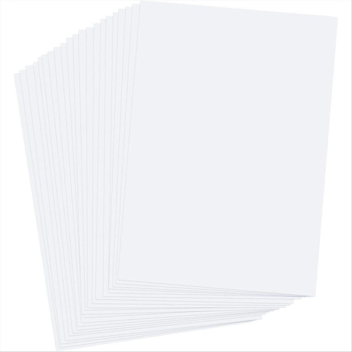 20-Pack Printable Shrinky-Dink Sheets - 8.3" X 11.6" White Shrink Plastic Sheets Printable for DIY
