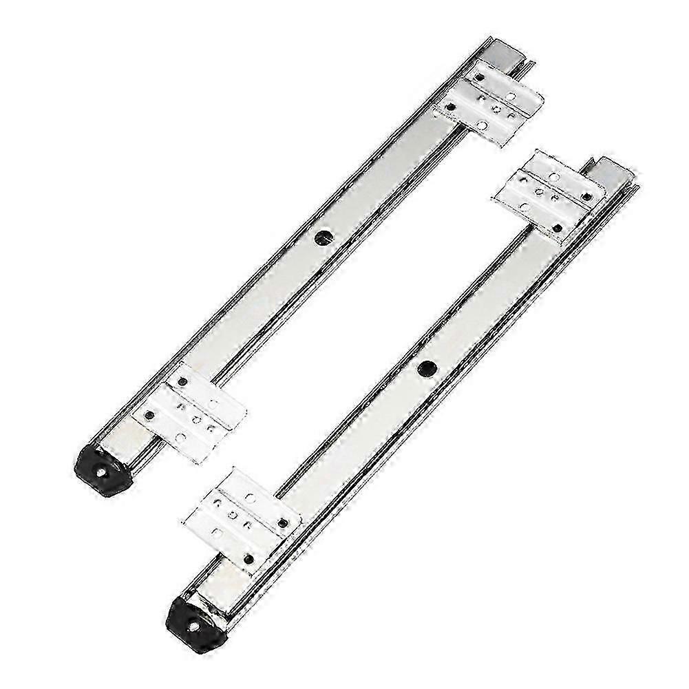 35Key Desk Keyboard Drawer Rail Desk Tray Slide Rail Track Adjustable Side Mount Suites Underdesk Computer Slide Rail