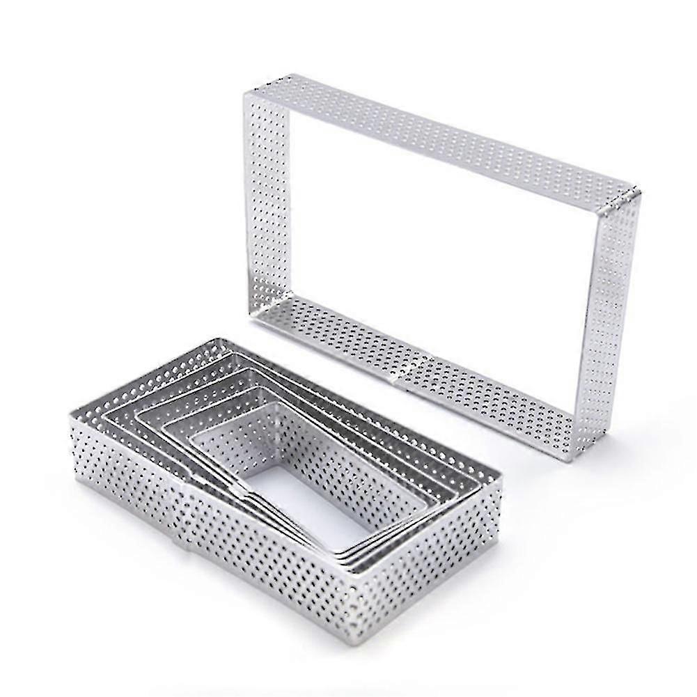 6pcs Stainless Steel Mousse Cake Ring Round/oval/rectangle Mould Cake Mold Kitchen Baking Tool