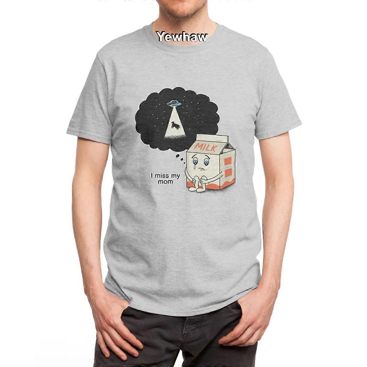 Ma mère T-Shirt lait OVNI enlèvement de vache triste