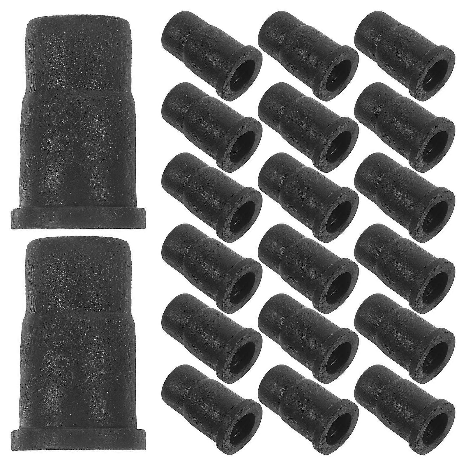 20pcs Caster Sockets Small Caster Stem Sleeves Professional Caster Sleeves Replacements
