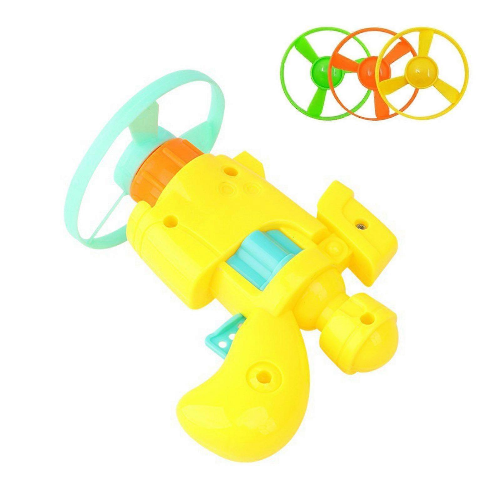 Cat Light-Up Flying Disc Launcher Set Interactive Cat Toy with Colorful Propellers Indoor Outdoor Flying Cat Toys for Exercise And Fun