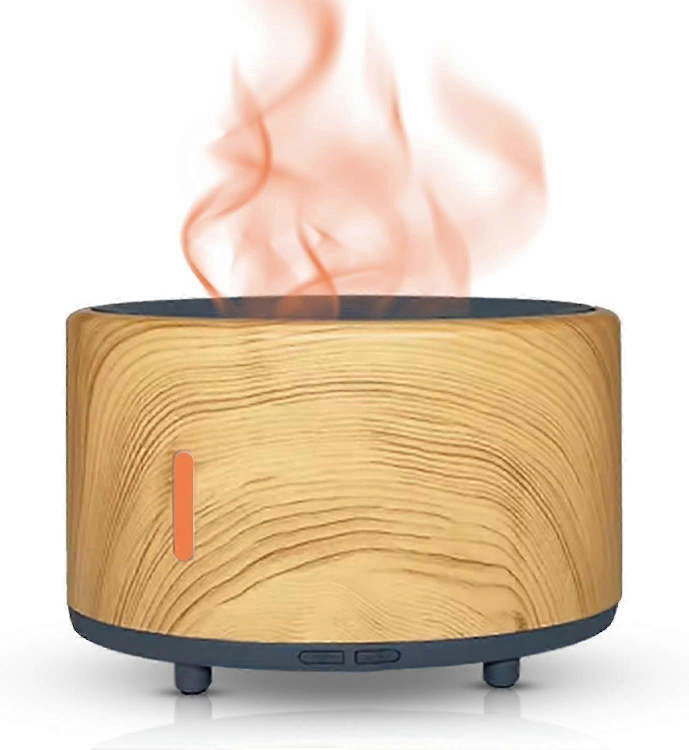2025 Latest Model Portable Humidifier & Diffuser with Colored Flames Bluetooth Speaker