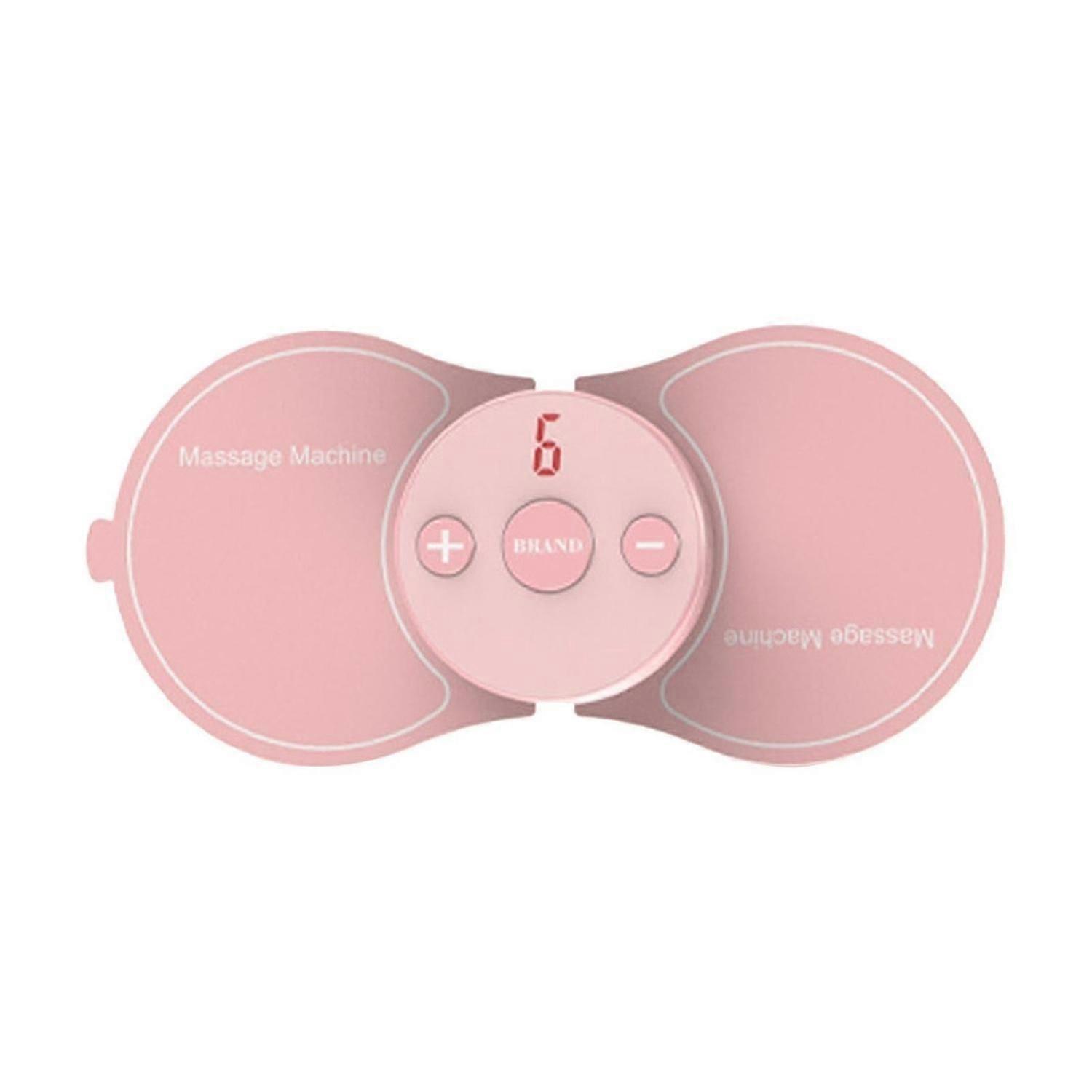 Small Mini Electric Neck Massager with Heating 5 Modes Adjustable Pink