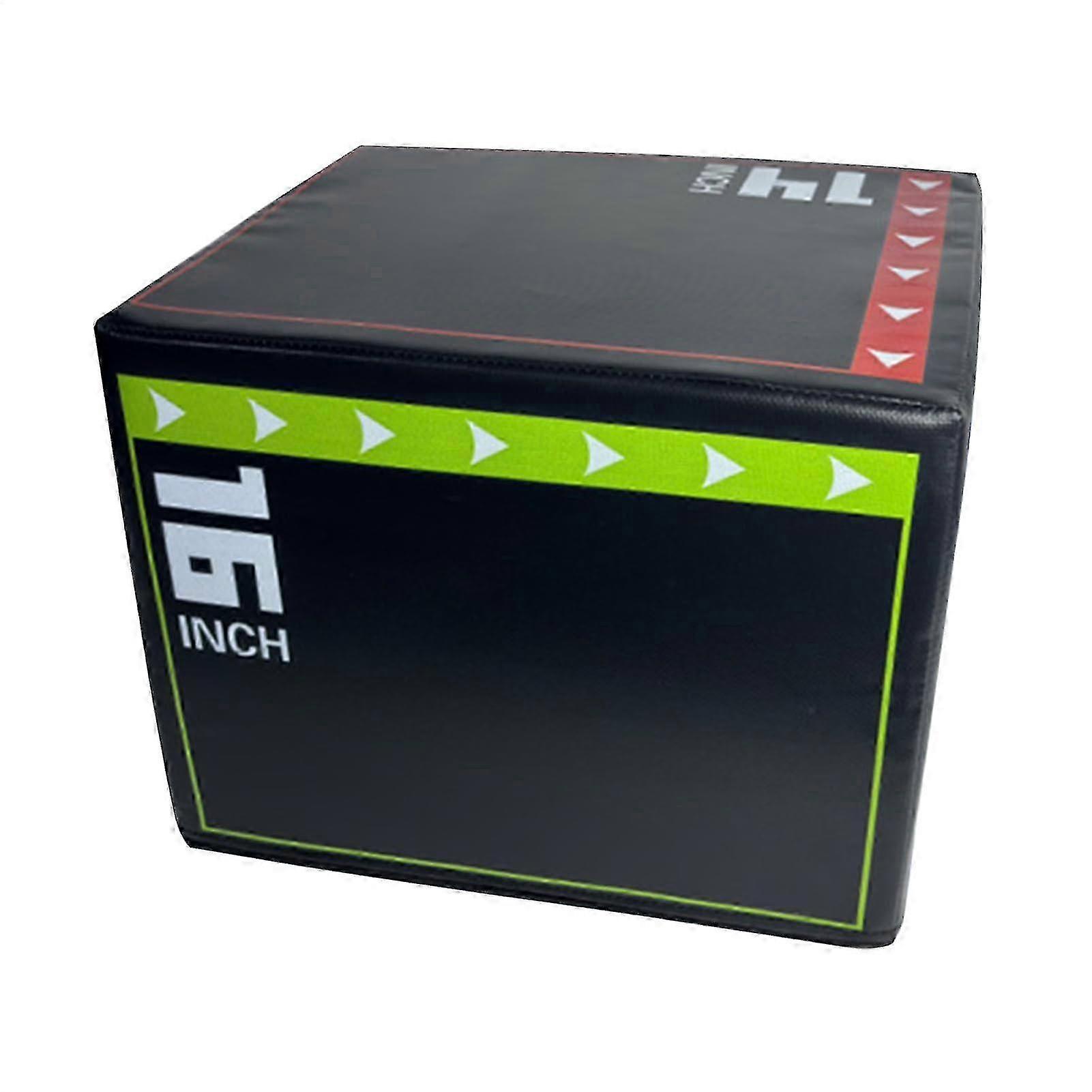 Boîte de saut z Jump Box, boîte plyométrique, mousse EPE antichoc, antidérapante, 40 x 30 x 35 cm, noire